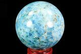 Bright Blue Apatite Sphere - Madagascar #83088-1
